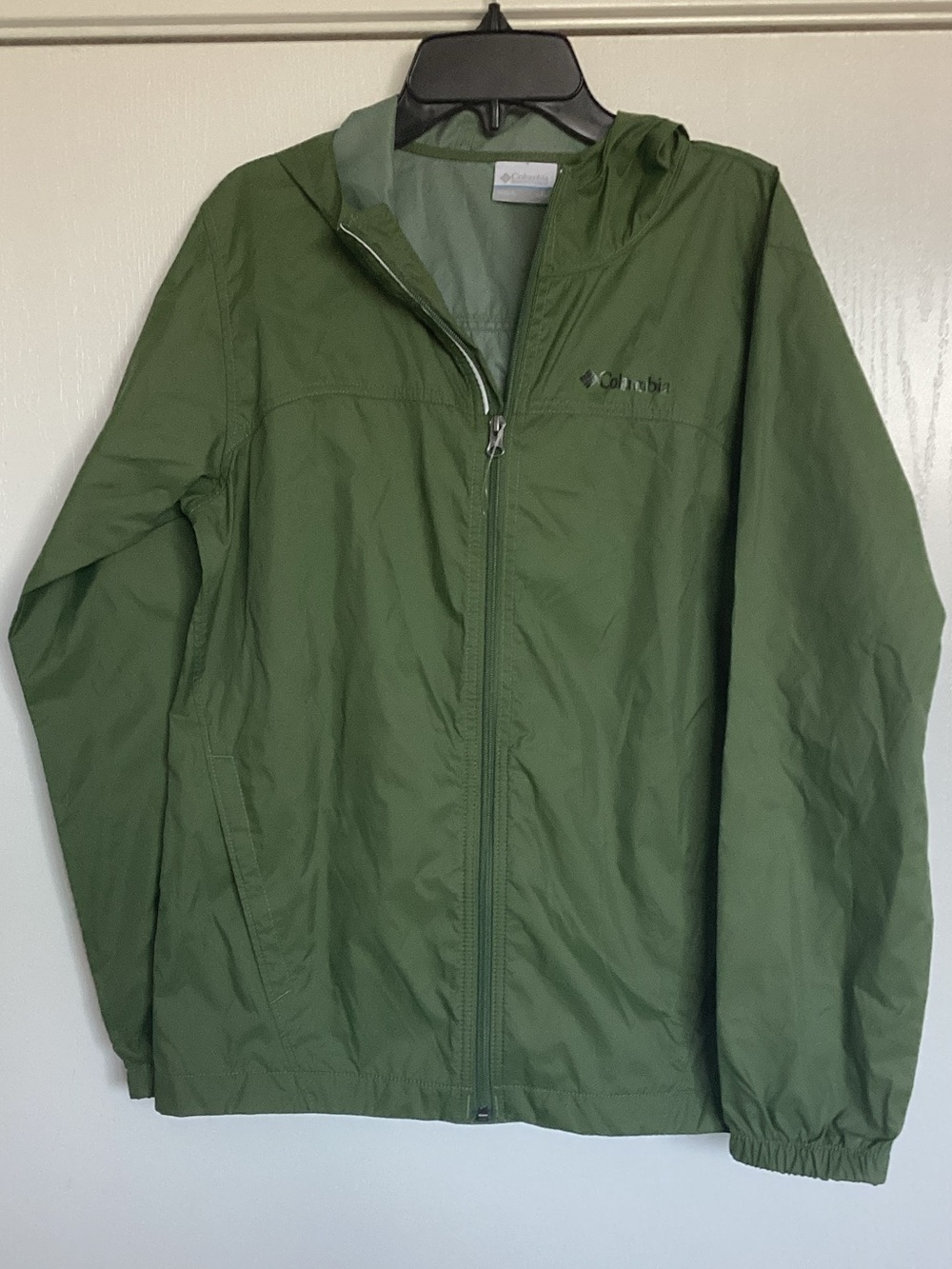 Columbia Hooded Windbreaker Jacket - Olive